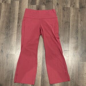 Athleta Cropped Pink Leggings